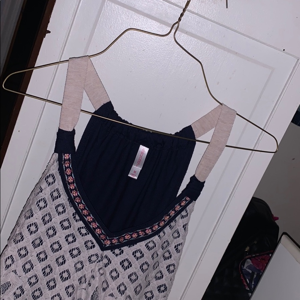 Lace Navy Blue Tank top